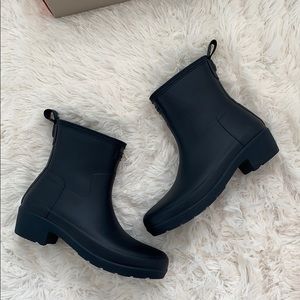 hunter Original Refined ankle biker rain boot